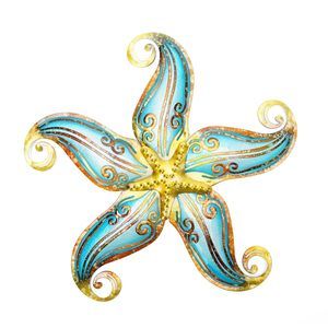 Metal Starfish Wall Decor, Sea Life Coastal Decorations 12 Inch Starfish Wall🦏